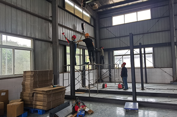 工廠鋼結構廠房裝修搭建施工（新建辦公室）