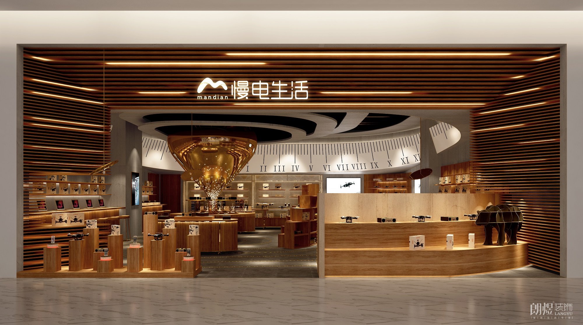 3c數碼體驗店門頭設計效果圖